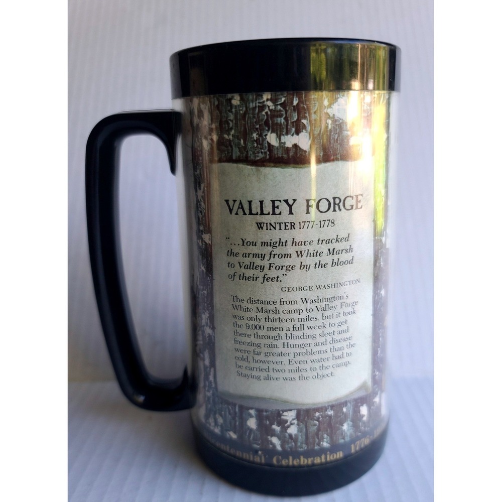 Vintage‎ Kendall Motor Oil Bicentennial VALLEY FORGE Thermo-Serv Mug 1976 Stein